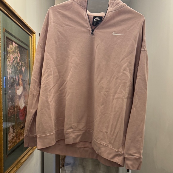 Nike Blush Pink Quarter-Zip Top - Picture 3 of 4